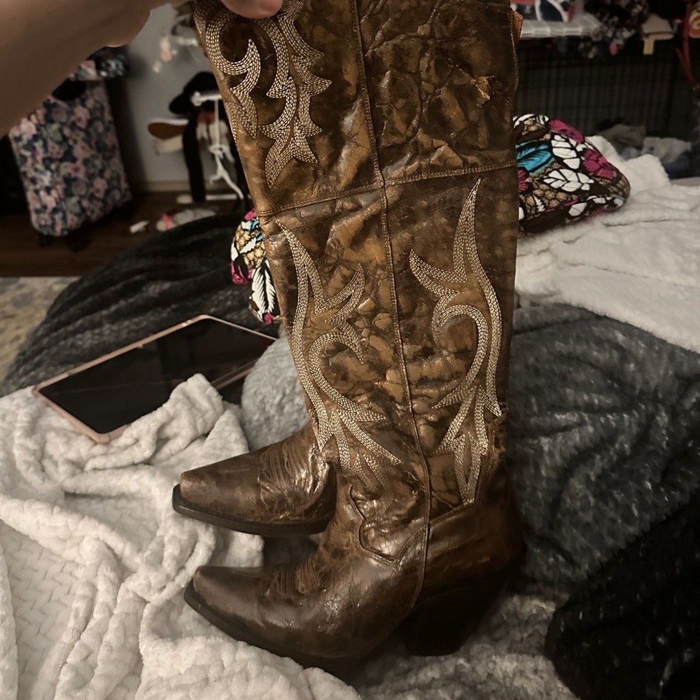 Dan post women’s jilted knee high western boots